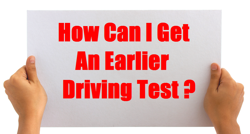 how can i get an earlier driving test picture