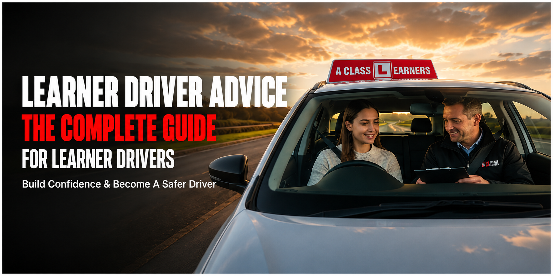 learner driver advice banner
